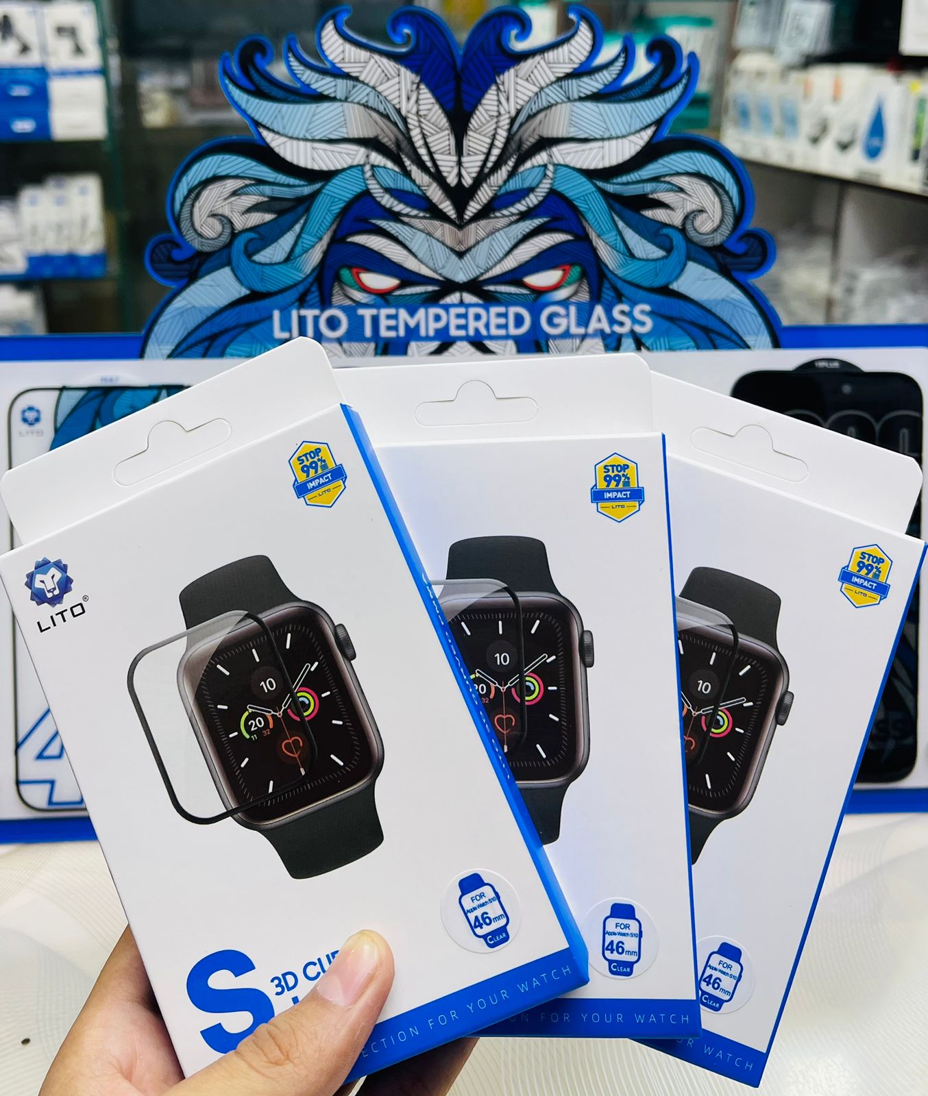 LITO APPLE CLEAR WATCH GLASS PROTECTOR